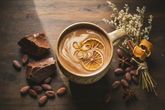 Orange Infused Hot Cacao